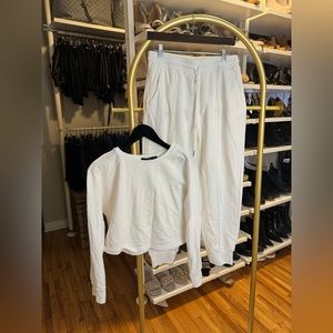White jogging set
